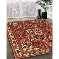 Traditional Saffron Red Persian Rug, tr388