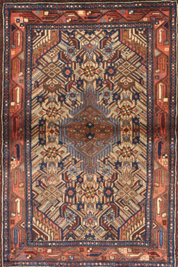 Machine Washable Traditional Orange Brown Rug, wshtr3890