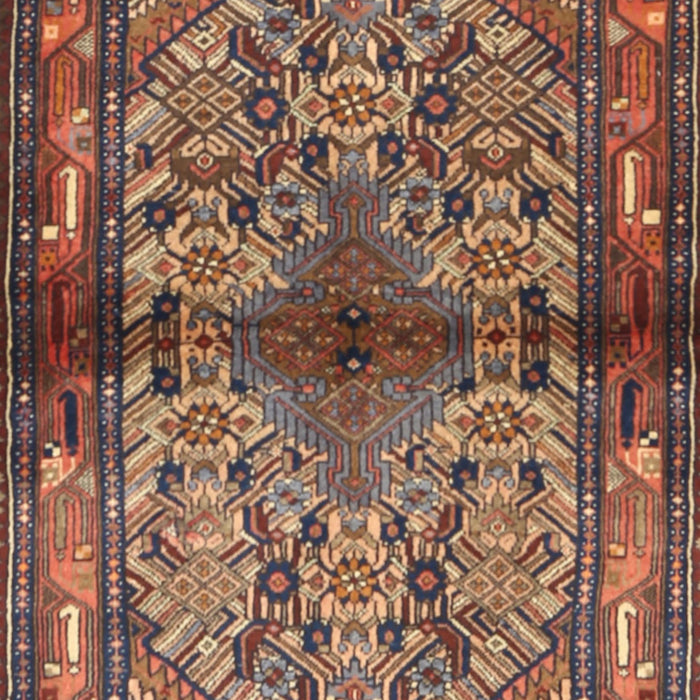 Machine Washable Traditional Orange Brown Rug, wshtr3890