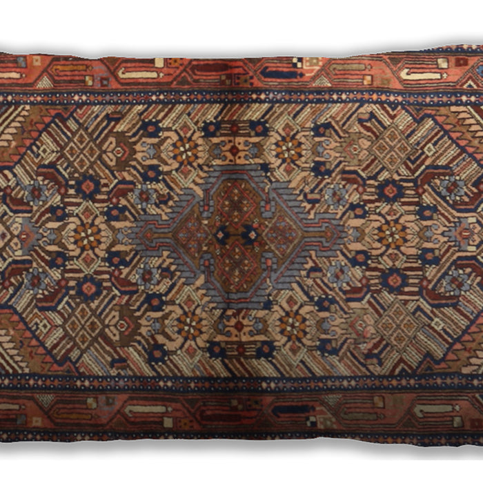 Traditional Classic Rectangular Orange Brown Lumbar Throw Pillow, 13 inch by 19 inch, lbtr3890