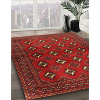 Traditional Brown Red Persian Rug, tr3892