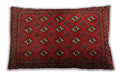 Traditional Classic Rectangular Brown Red Lumbar Throw Pillow, 13 inch by 19 inch, lbtr3892