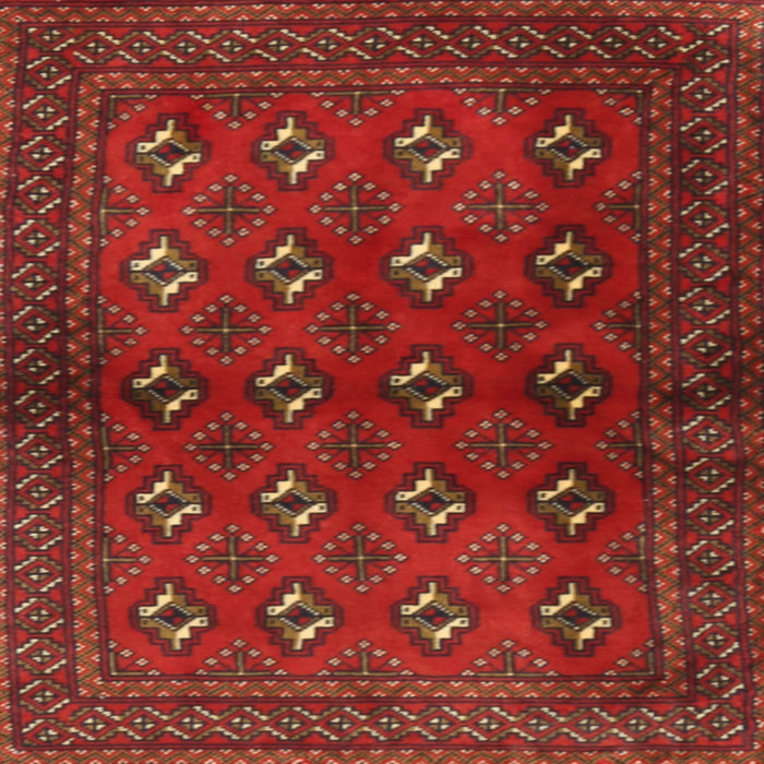 Square Traditional Brown Red Persian Rug, tr3892