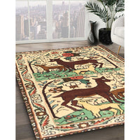 Traditional Sienna Brown Persian Rug, tr3893