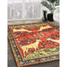 Machine Washable Traditional Metallic Gold Rug in a Family Room, wshtr3897