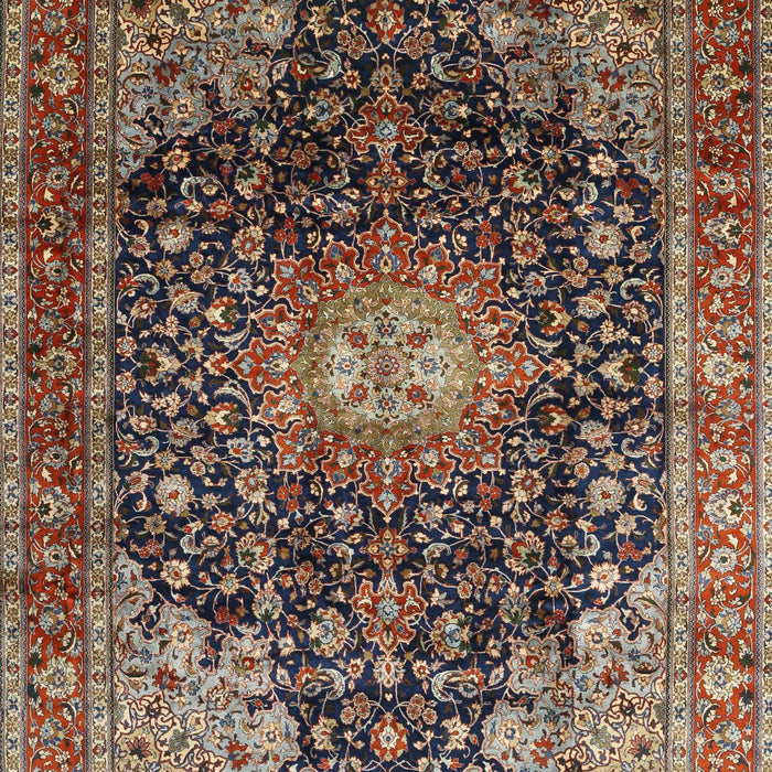 Traditional Camel Brown Medallion Rug, tr389