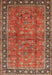 Machine Washable Traditional Bronze Brown Rug, wshtr38