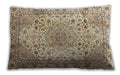 Traditional Classic Rectangular Brown Gold Lumbar Throw Pillow, 13 inch by 19 inch, lbtr3900