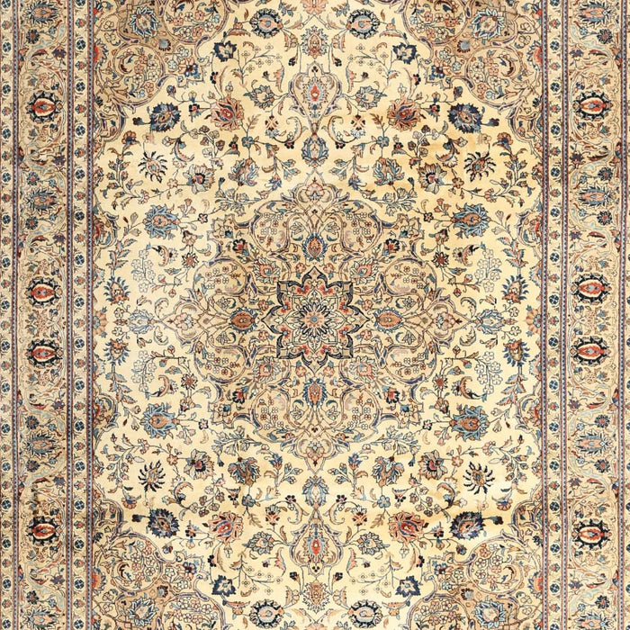 Traditional Brown Gold Medallion Rug, tr3900