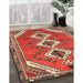 Traditional Orange Brown Persian Rug in Family Room, tr3902