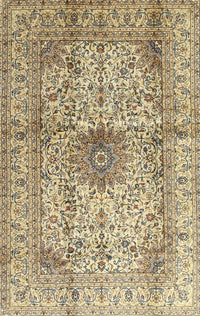 Machine Washable Traditional Brown Rug, wshtr3905