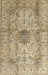 Machine Washable Traditional Brown Rug, wshtr3905