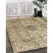 Machine Washable Traditional Brown Rug in a Family Room, wshtr3905