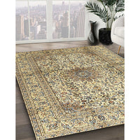 Traditional Brown Medallion Rug, tr3905