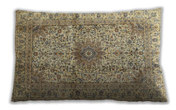Traditional Classic Rectangular Brown Lumbar Throw Pillow, 13 inch by 19 inch, lbtr3905