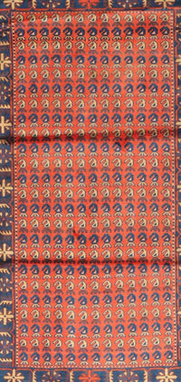 Machine Washable Traditional Red Rug, wshtr3909