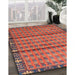 Machine Washable Traditional Red Rug in a Family Room, wshtr3909