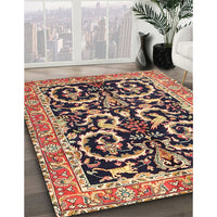 Traditional Sandy Brown Animal Rug, tr3910