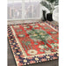Traditional Fire Brick Red Persian Rug in Family Room, tr3911