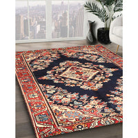 Traditional Light Copper Gold Medallion Rug, tr3913