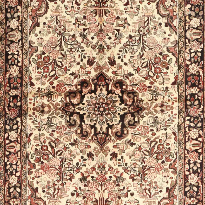 Traditional Dark Sienna Brown Medallion Rug, tr3915
