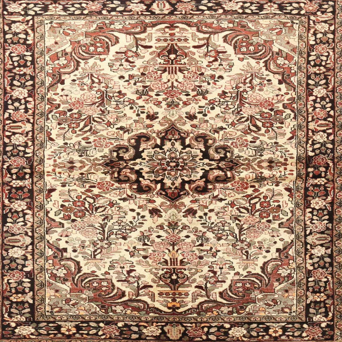 Round Machine Washable Traditional Dark Sienna Brown Rug, wshtr3915