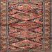 Square Traditional Sunrise Orange Persian Rug, tr3916