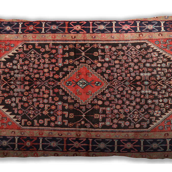 Traditional Classic Rectangular Copper Red Pink Lumbar Throw Pillow, 13 inch by 19 inch, lbtr391