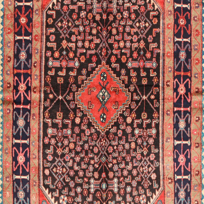 Traditional Copper Red Pink Persian Rug, tr391