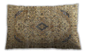 Traditional Classic Rectangular Red Brown Lumbar Throw Pillow, 13 inch by 19 inch, lbtr3921