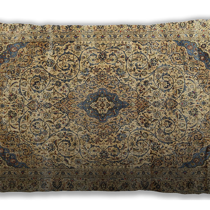 Traditional Classic Rectangular Red Brown Lumbar Throw Pillow, 13 inch by 19 inch, lbtr3921