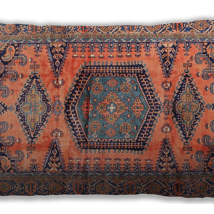 Traditional Classic Rectangular Chestnut Brown Lumbar Throw Pillow, 13 inch by 19 inch, lbtr3923