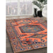 Machine Washable Traditional Chestnut Brown Rug in a Family Room, wshtr3923