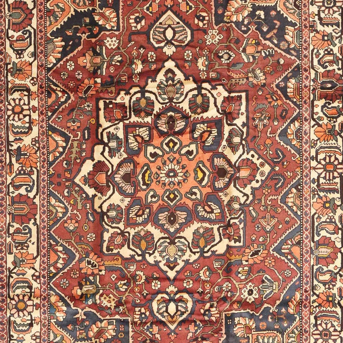 Machine Washable Traditional Brown Red Rug, wshtr3924
