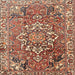 Square Traditional Brown Red Persian Rug, tr3924