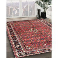 Traditional Orange Salmon Pink Persian Rug, tr3926