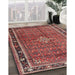 Machine Washable Traditional Orange Salmon Pink Rug in a Family Room, wshtr3926