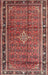 Machine Washable Traditional Orange Salmon Pink Rug, wshtr3926