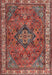 Traditional Orange Salmon Pink Persian Rug, tr3928