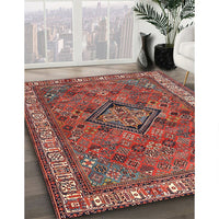 Traditional Orange Salmon Pink Persian Rug, tr3928