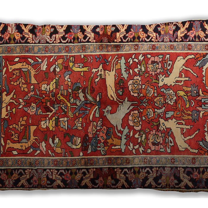 Traditional Classic Rectangular Tomato Red Lumbar Throw Pillow, 13 inch by 19 inch, lbtr392