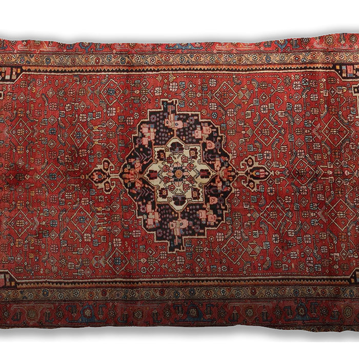 Traditional Classic Rectangular Orange Lumbar Throw Pillow, 13 inch by 19 inch, lbtr3930