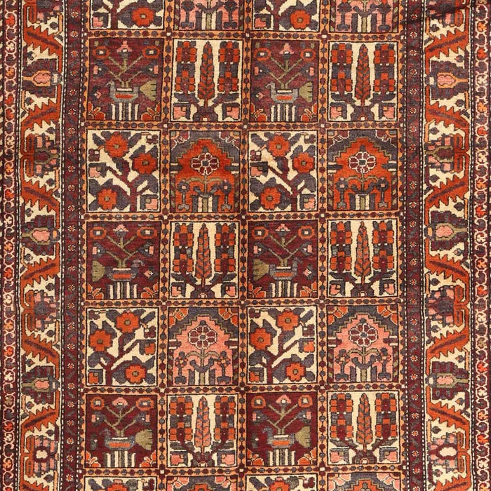 Machine Washable Traditional Tomato Red Rug, wshtr3931