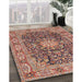 Machine Washable Traditional Brown Red Rug in a Family Room, wshtr3932