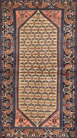 Machine Washable Traditional Dark Brown Rug, wshtr3933