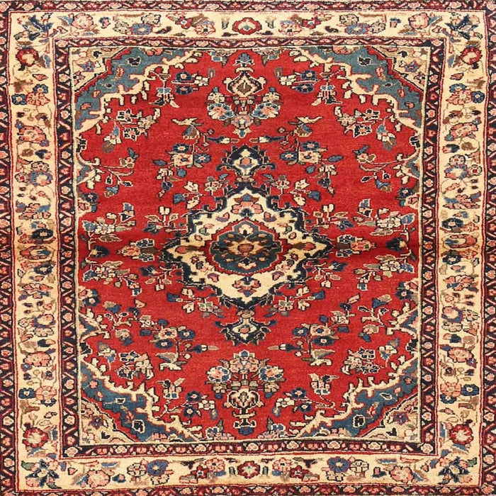 Square Traditional Red Persian Rug, tr3934