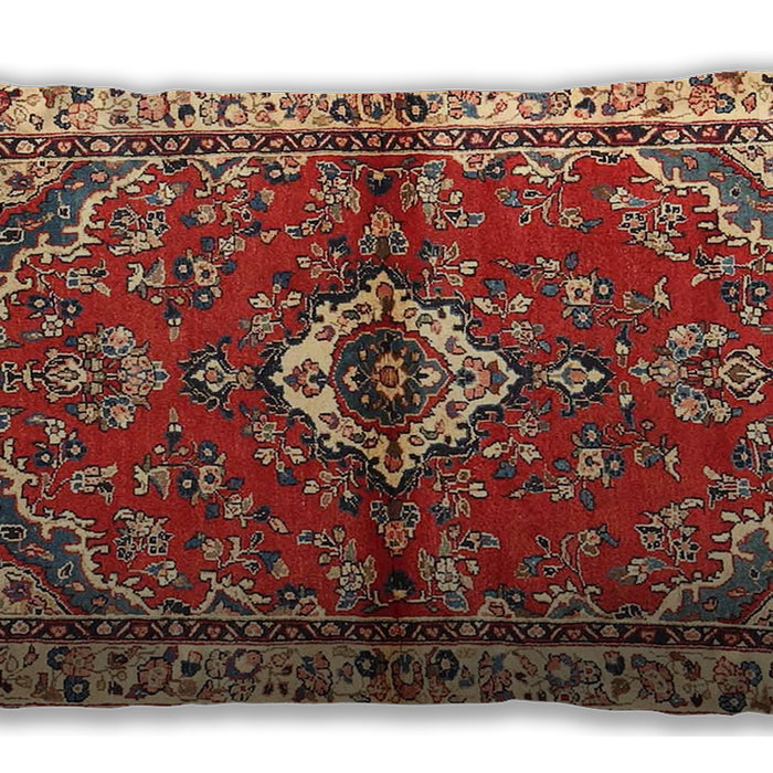 Traditional Classic Rectangular Tomato Red Lumbar Throw Pillow, 13 inch by 19 inch, lbtr3934