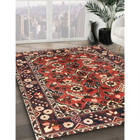 Traditional Saffron Red Persian Rug, tr3935