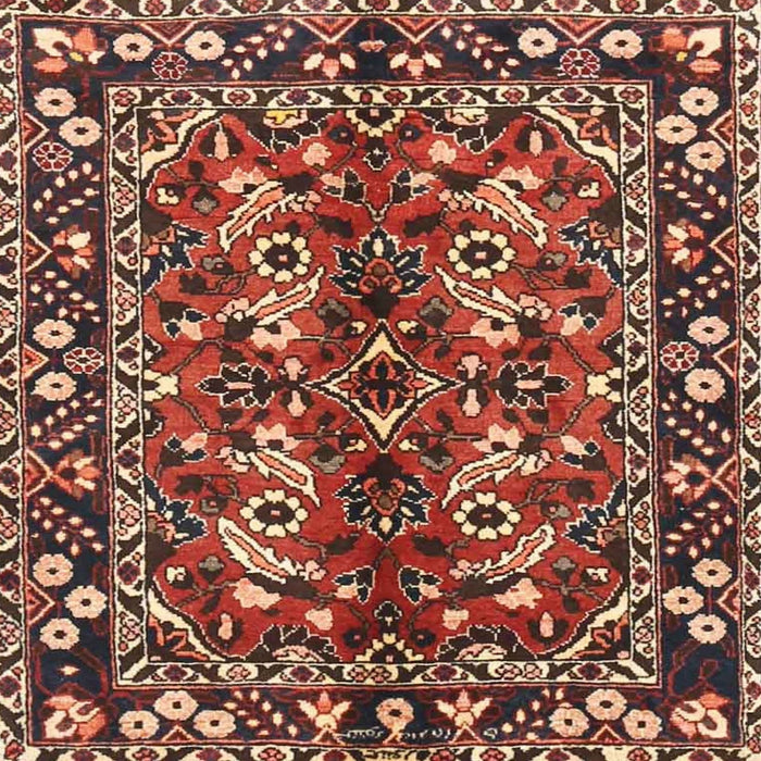 Round Machine Washable Traditional Saffron Red Rug, wshtr3935