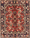 Traditional Saffron Red Persian Rug, tr3935